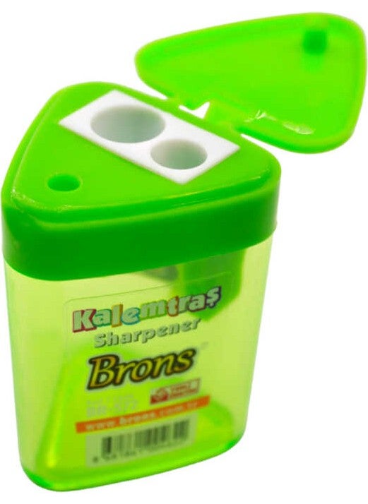 Brons TRIANGULAR CHAMBER PENCIL Sharpener BR-572  - Image 2