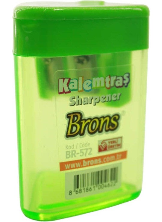Brons TRIANGULAR CHAMBER PENCIL Sharpener BR-572  - Image 1