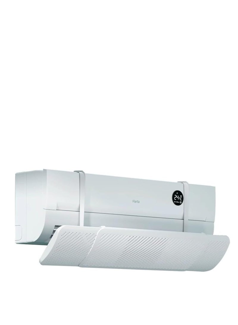 TRASSLE Air conditioner split AC air deflector, adjustable air conditioner air deflector Exhaust Air conditioner exhaust air deflector Household retractable windshield and adjusting rod - Image 1