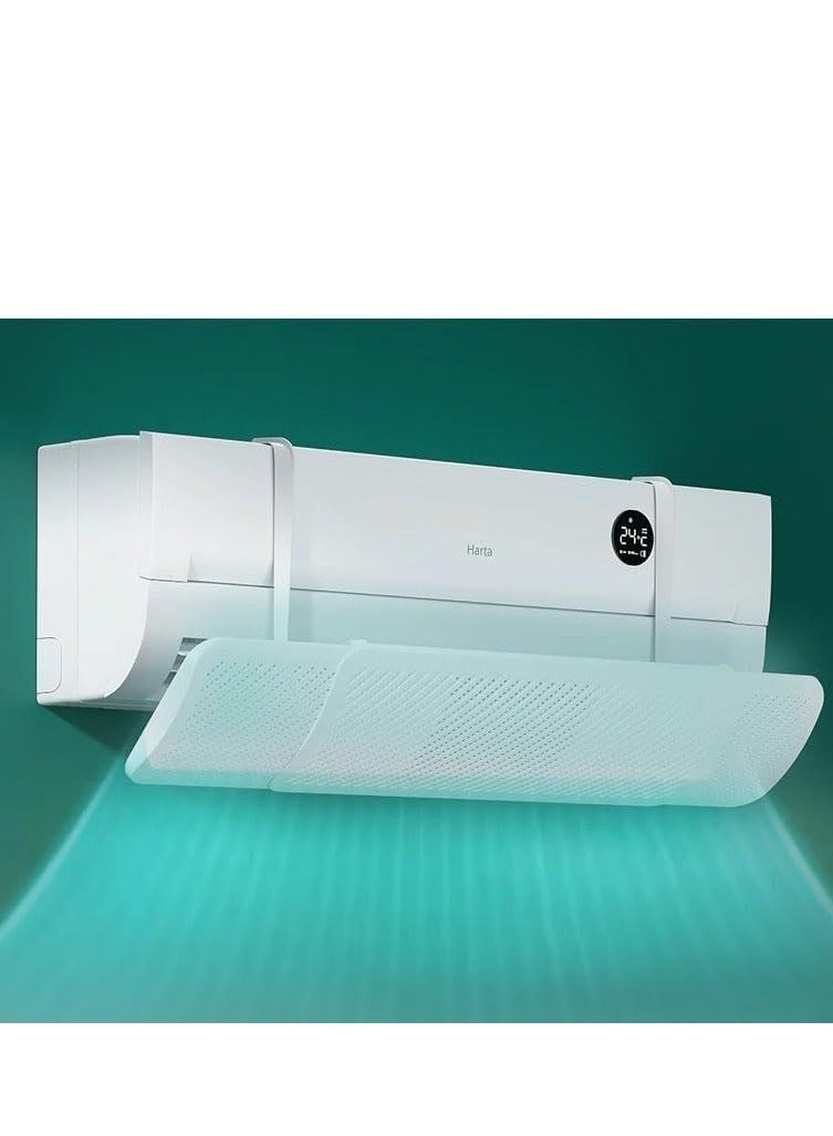 TRASSLE Air conditioner split AC air deflector, adjustable air conditioner air deflector Exhaust Air conditioner exhaust air deflector Household retractable windshield and adjusting rod - Image 4