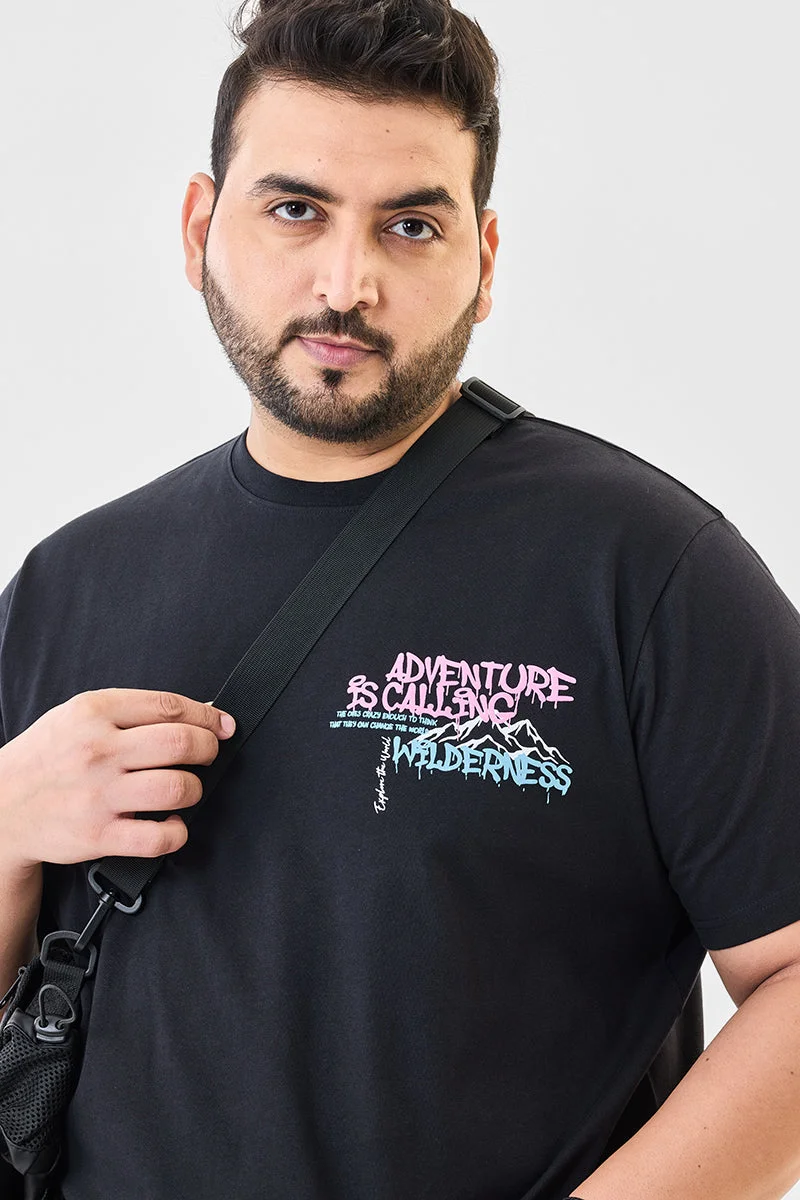 SNITCH  100% Cotton Graphic Plus Size T-Shirt for Men | Best Price UAE