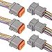 SHUTAO 3 Pair 8 Pin Connector Wiring 8 Wire Way Waterproof Automotive Electrical Connector Male Female Plug Wiring Harness for Car Truck Boat - Image 2