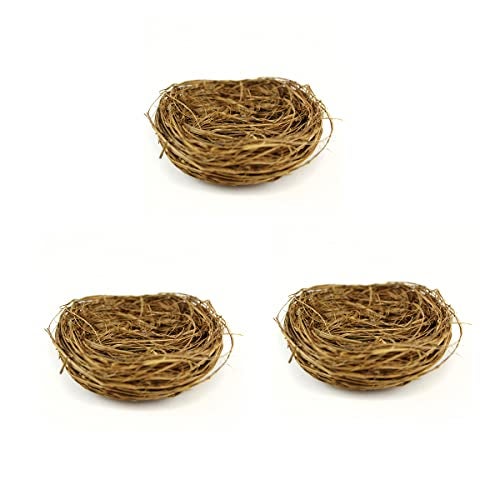 Touch of Nature 22040 Wild Grass Nest, 4-Inch, Brown - 3pcs - Image 1