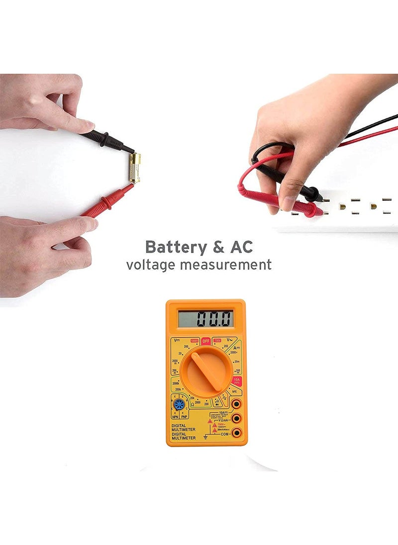 DV DV Digital Multimeter Campus Component Digital Multimeter Yellow  - Image 4