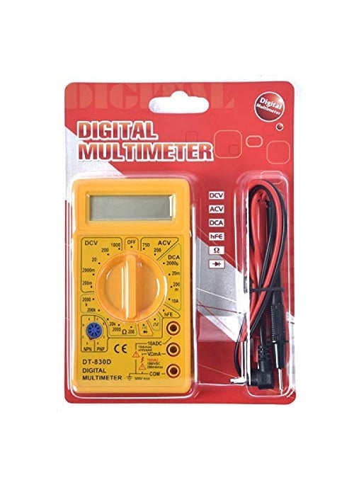 DV DV Digital Multimeter Campus Component Digital Multimeter Yellow  - Image 1