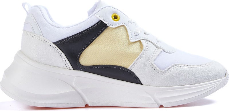Tommy Life White Laced High Sole Mesh Detailed Colorful Women's Sneakers - 89203  - Image 1