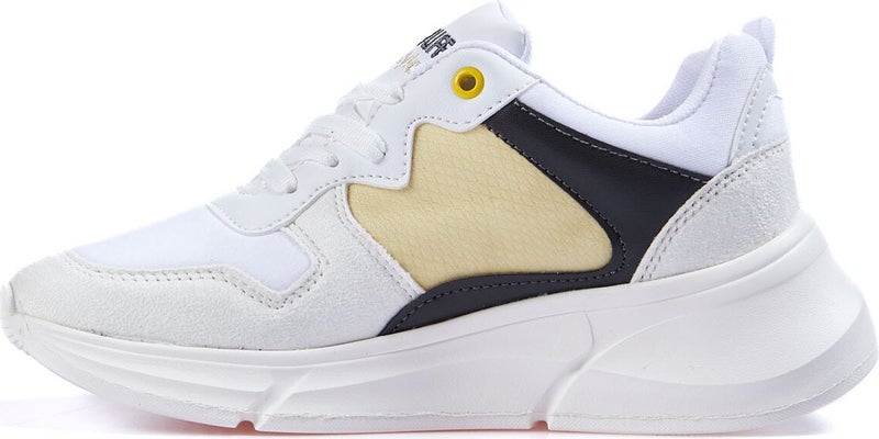 Tommy Life White Laced High Sole Mesh Detailed Colorful Women's Sneakers - 89203  - Image 3