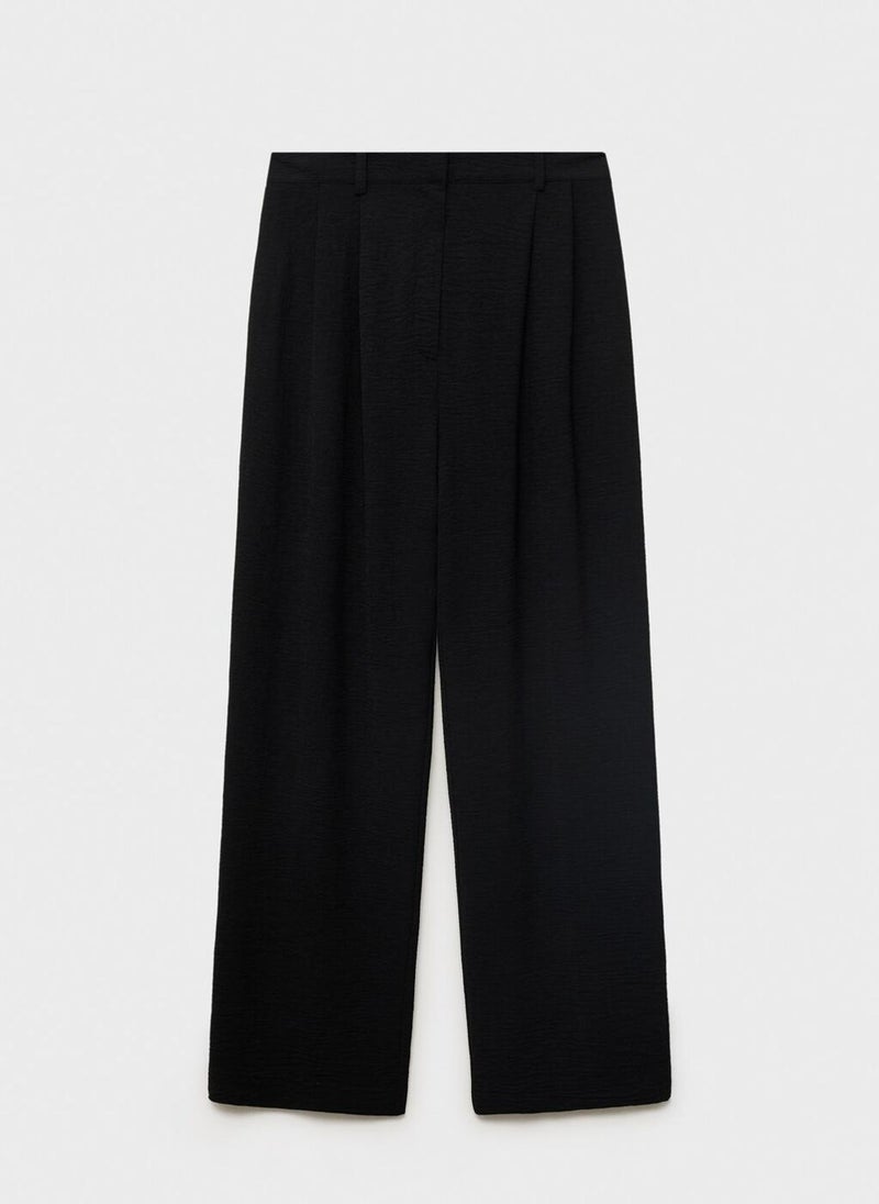 MANGO Straight-Fit Pleated Pants  - Image 5