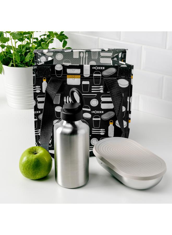 Zaboon Water Bottle, Stainless Steel/Black, 0.7 L - Image 4