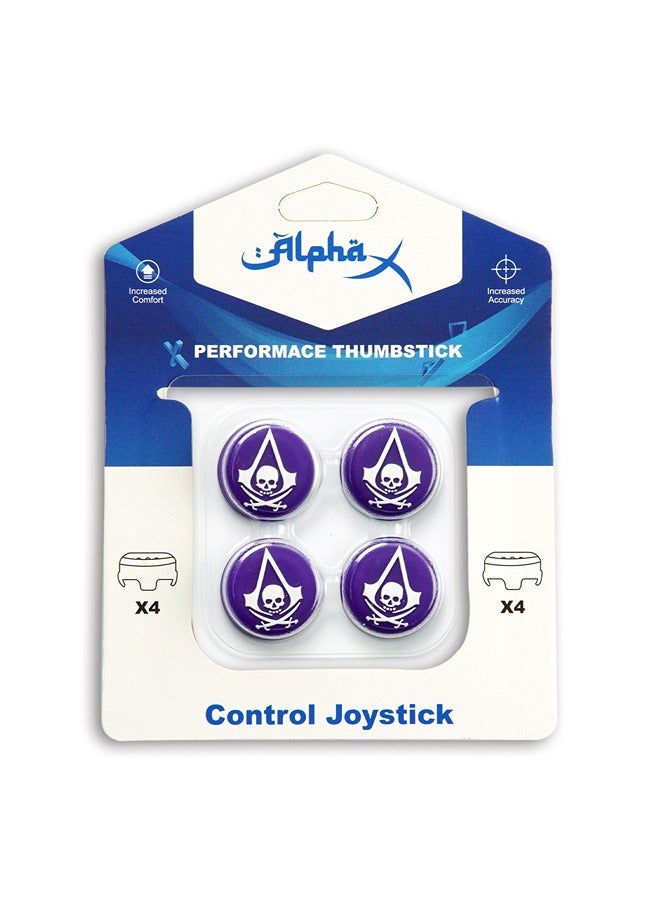 Alpha X 4-Piece Performance Thumbstick Grip Assassins Creed Theme Set For PS4/PS5 Controllers - Image 1