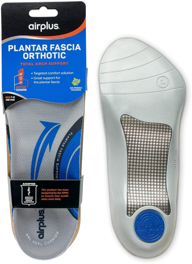 airplus - Plantar Fasciitis Orthotic Shoe Insole For Extra Cushioning And Pain Relief - Image 1