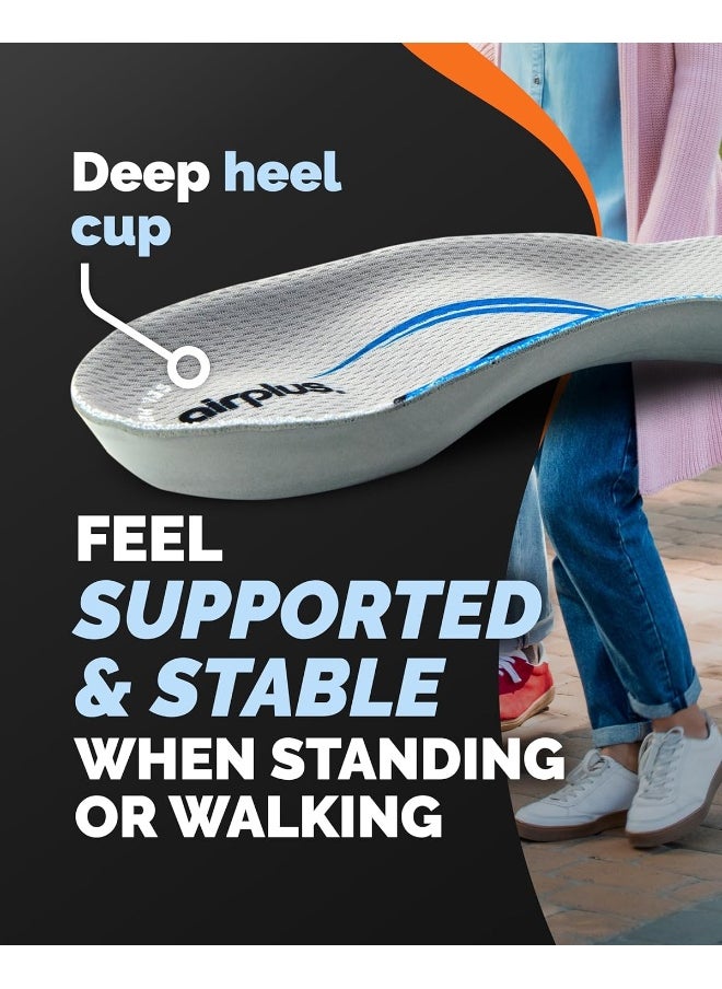 airplus - Plantar Fasciitis Orthotic Shoe Insole For Extra Cushioning And Pain Relief - Image 1