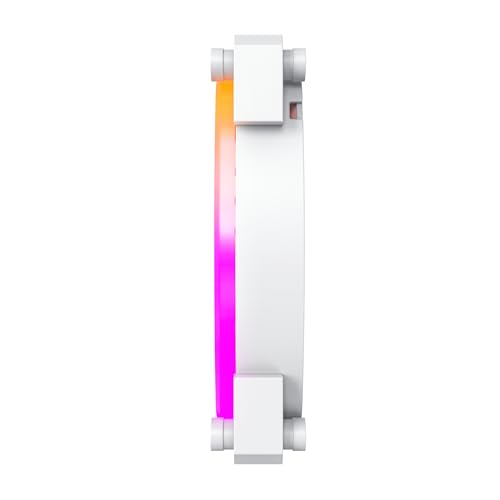 Montech AX 140 ARGB Fan – 1600PWM, High-End Durability, Silent Performance, and Stunning ARGB Design (140mm, White) - Image 2