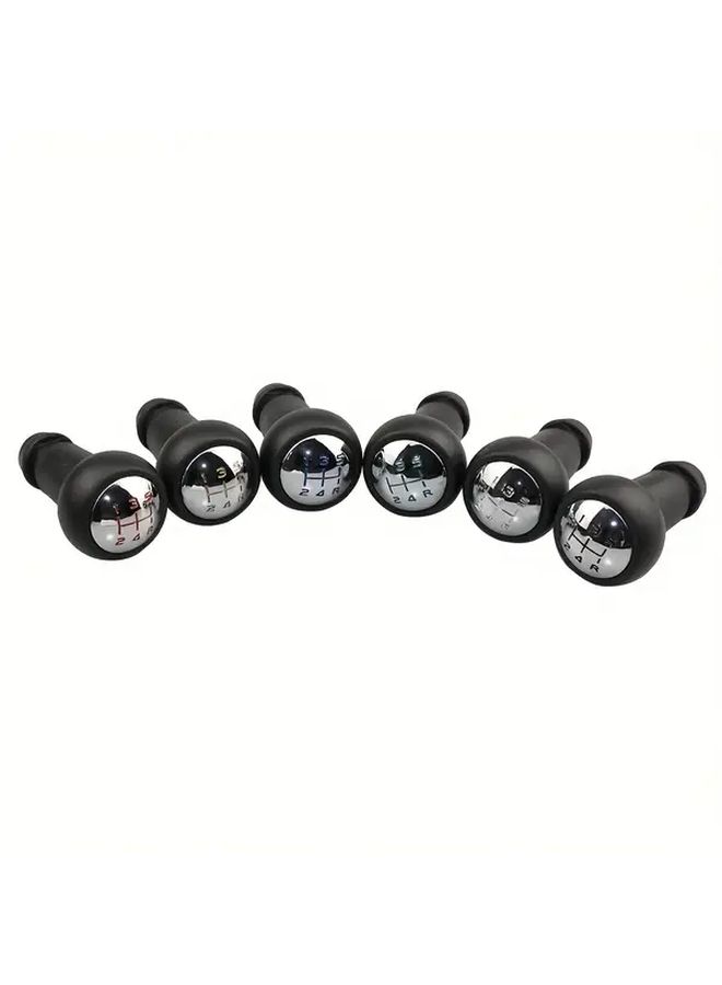 Black Font 5 Speed Manual Gear Shift Knob and Adapter Lever Handle for Car - Image 3