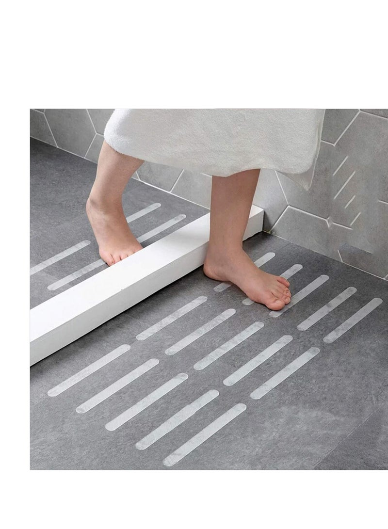 Captaintech Anti Slip Strips Tapes for Bathtubs Showers Stairs Floors, Easy to Remove 15 Pieces - Image 1