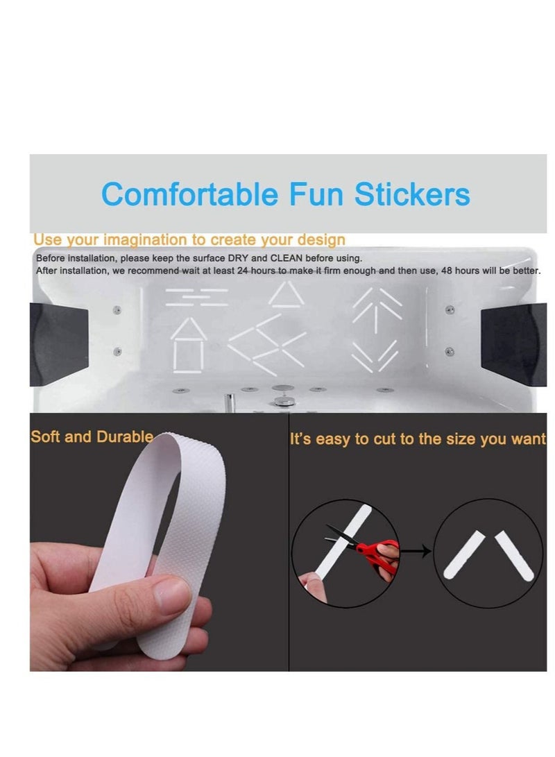 Captaintech Anti Slip Strips Tapes for Bathtubs Showers Stairs Floors, Easy to Remove 15 Pieces - Image 5