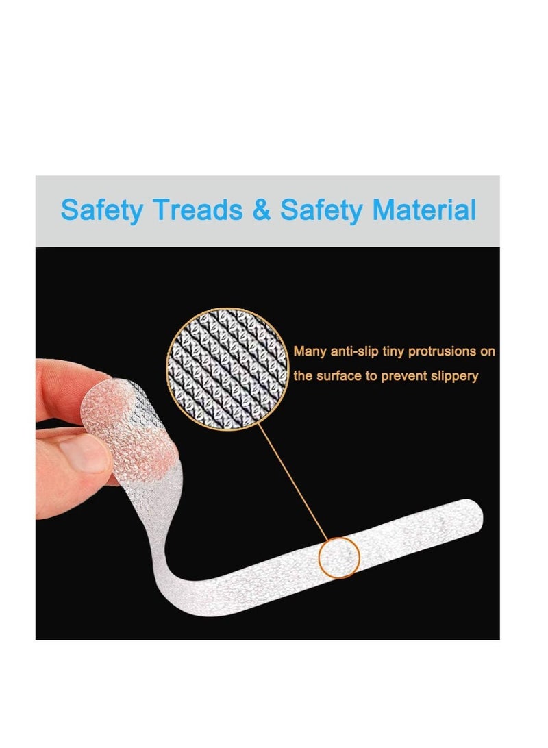 Captaintech Anti Slip Strips Tapes for Bathtubs Showers Stairs Floors, Easy to Remove 15 Pieces - Image 3