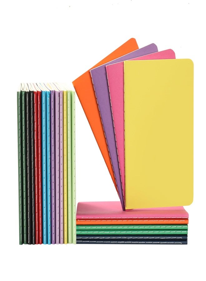Labkiss 24 Pack Small Pocket College Ruled Notebook & Journal Bulk, Multi Cover, Line Thick Paper, A6 Size, 5.5x3.5 inch, 60 Page, Mini Subject Composition Note Pad Set for Women Men Kids - Image 1