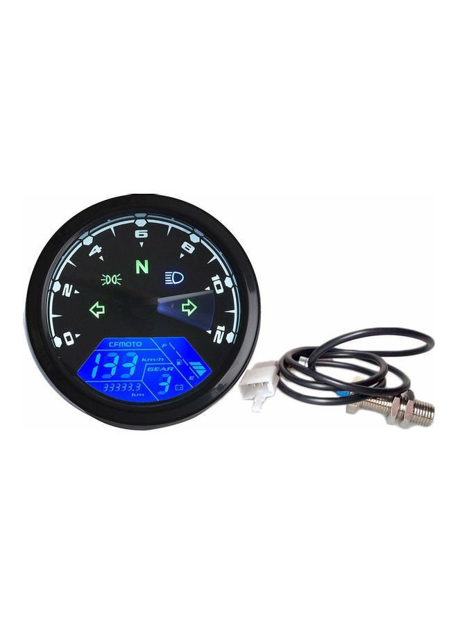 NIBEMINENT 6-Gear Universal Motorcycle LCD Speedometer With Cable And Accesspries - Image 1