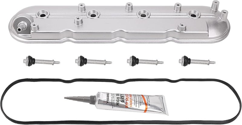 MNJWS Driver Side Valve Cover with Gaskets - Compatible with 2011-2019 4.8L 5.3L 6.0L 6.2L Chevy Silverado, Suburban, Tahoe, Trailblazer, GMC Sierra, Yukon, Cadillac Escalade - Replace 12642655 264-969 - Image 1