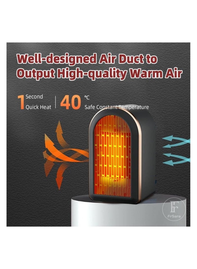 عربست سخان مساحة، سخان مساحة داخلي 1200 واط مع تعديل السرعة المزدوجة، تسخين سيراميكي مضاد للإغراق ومضاد للحرارة الزائدة، آمن وصديق للبيئة - Image 3