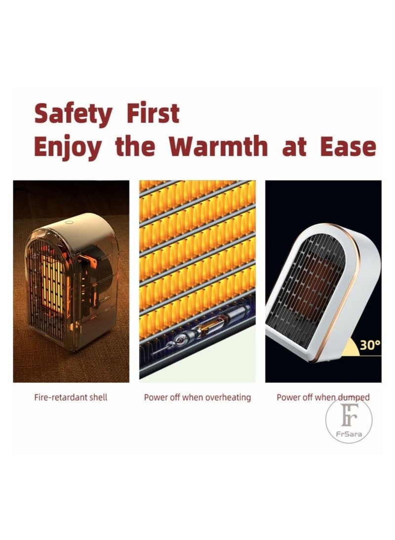 عربست سخان مساحة، سخان مساحة داخلي 1200 واط مع تعديل السرعة المزدوجة، تسخين سيراميكي مضاد للإغراق ومضاد للحرارة الزائدة، آمن وصديق للبيئة - Image 4