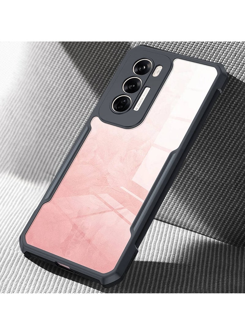 For OPPO Reno 12 Cover, Camera Lens Protection Case, TPU Shockproof Airbags Bumper Mobile Phone Back Cover, Anti-Yellowing Slim Fit Protective Casing - Image 4