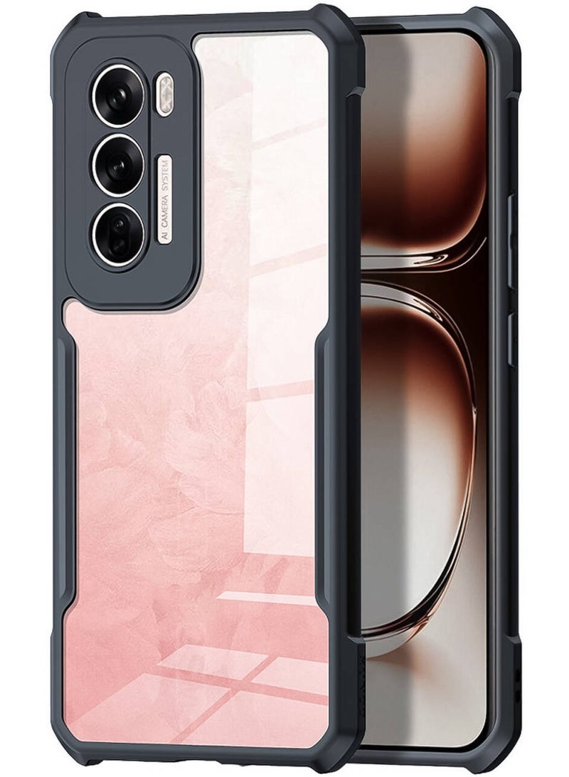 For OPPO Reno 12 Cover, Camera Lens Protection Case, TPU Shockproof Airbags Bumper Mobile Phone Back Cover, Anti-Yellowing Slim Fit Protective Casing - Image 1