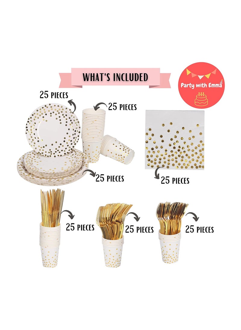 Party with Emma 175-Piece Party Supplies Tableware Set  - Image 2