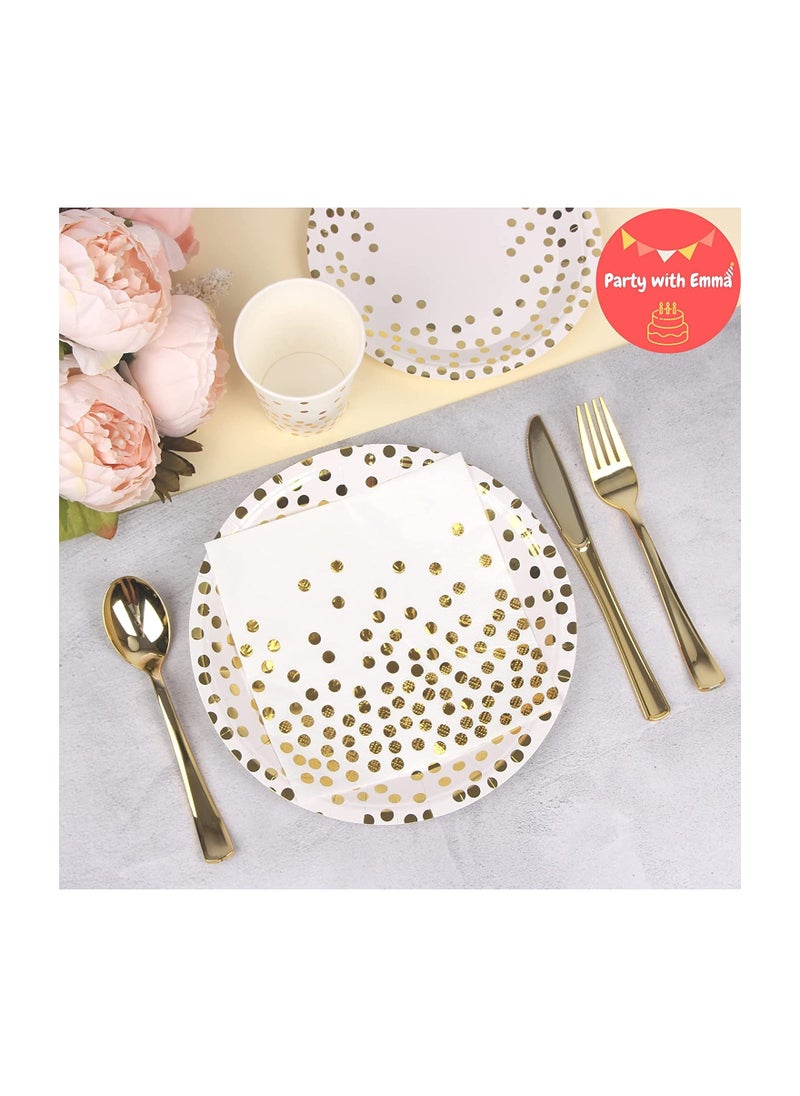 Party with Emma 175-Piece Party Supplies Tableware Set  - Image 4