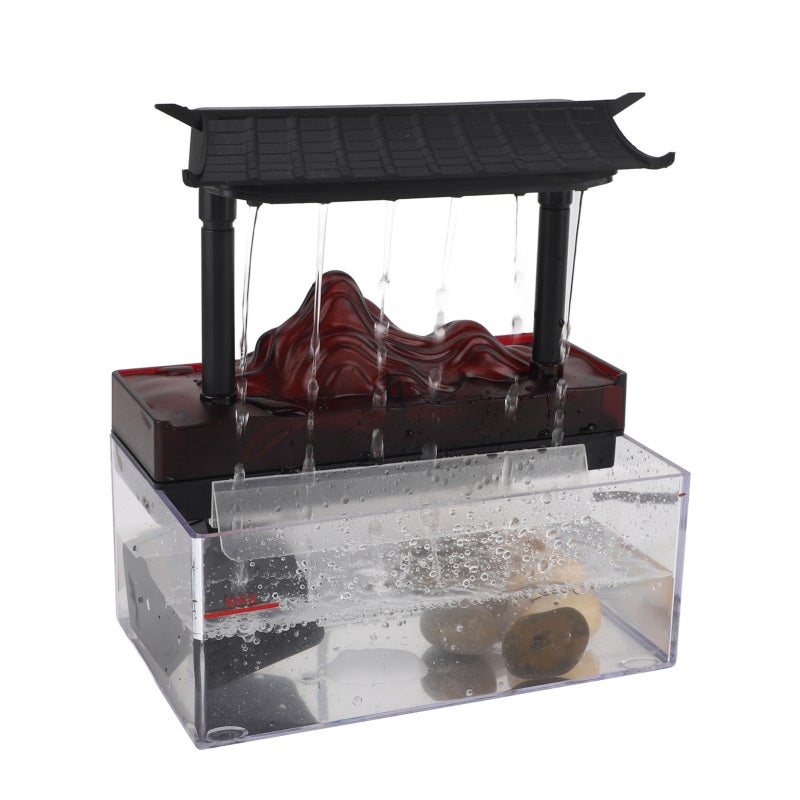 Tabletop Water Fountain USB LED Recurring Stream Plastic Indoor Fountain Decor for Living Room - Image 4