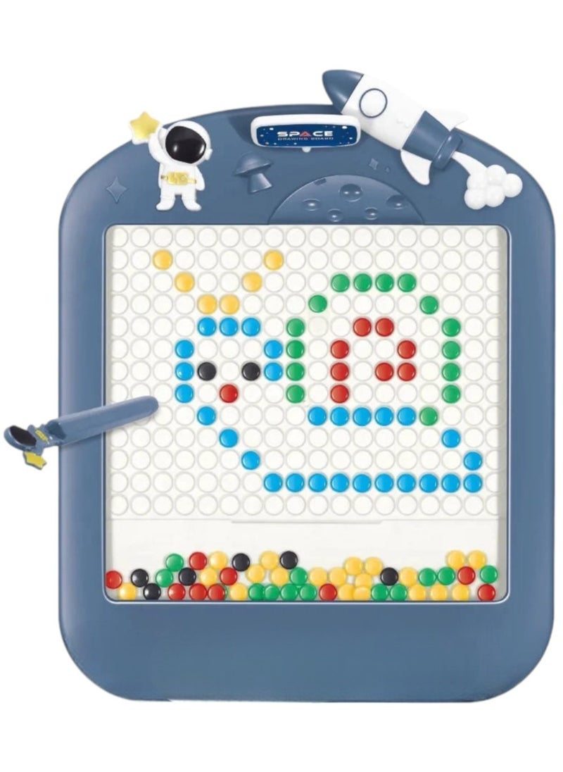 Toy Box - Magnetic Drawing Board, Large Doodle Board with Magnetic Pen and Beads For Kids, Magnetic Dot Art, Montessori Educational Preschool Toy - Image 1
