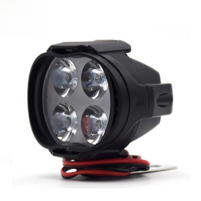 Loquat Motorcycle LED Headlight External Modification Front Fog Light Universal 12V Four-Bead Car Headshot Light Motorcycle Shot Light
