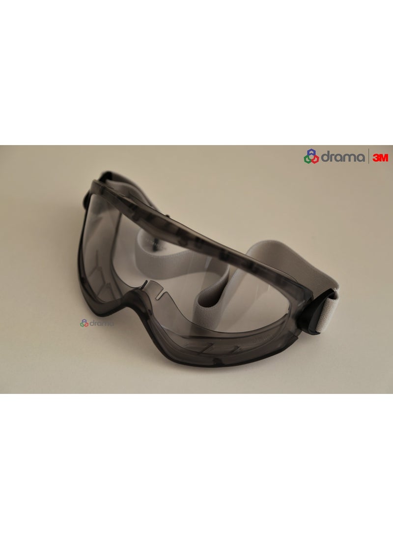 3M 2890SA – Full Covered Protective Work Safety Glasses without Vent  - Image 2