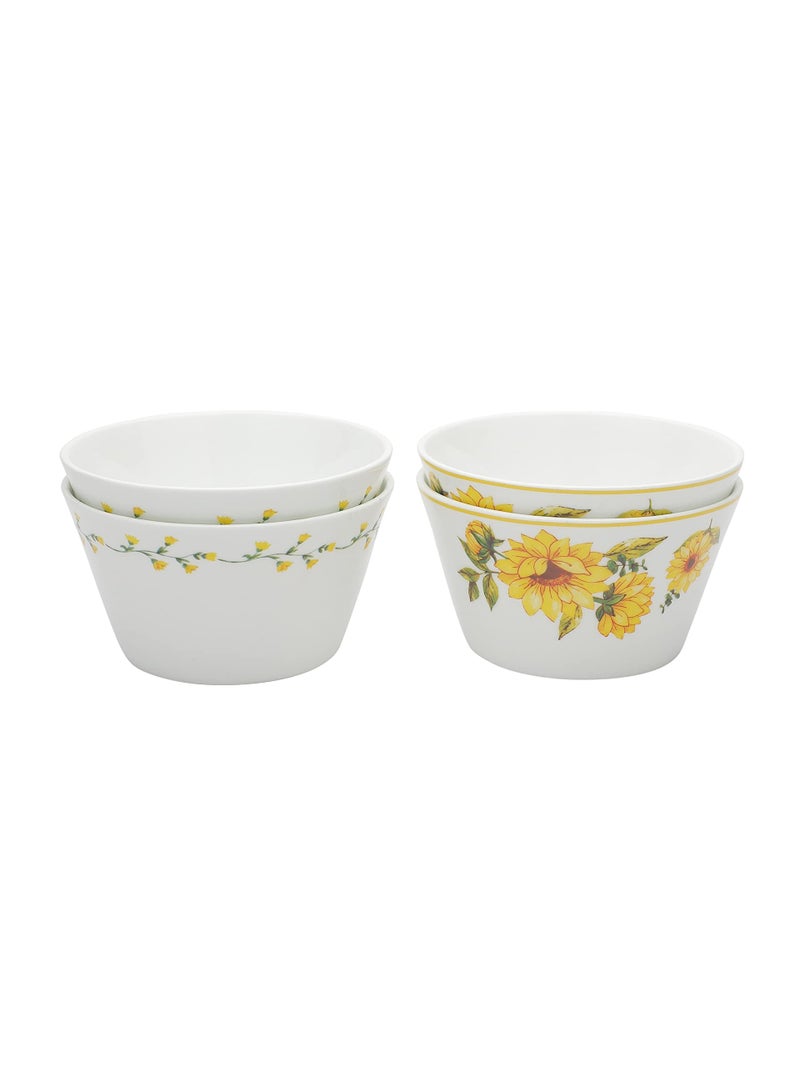 Clay Craft Imperial Collection Snack Bowl Set of 4-470 ml Each (Yellow Nikko Bowl) - Image 5