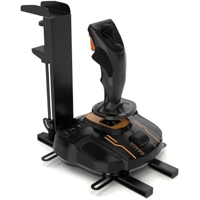 rayihni HOTAS DESK MOUNT 1PCS, JOYSTICK DESK MOUNT FOR FLIGHT SIM GAME JOYSTICK, USB, SUITABLE FOR THRUSTMASTER T16000M FCS/TCA/T.FLIGHT HOTAS 1/4, LOGITECH G X52/X52 PRO/X56 - Image 1