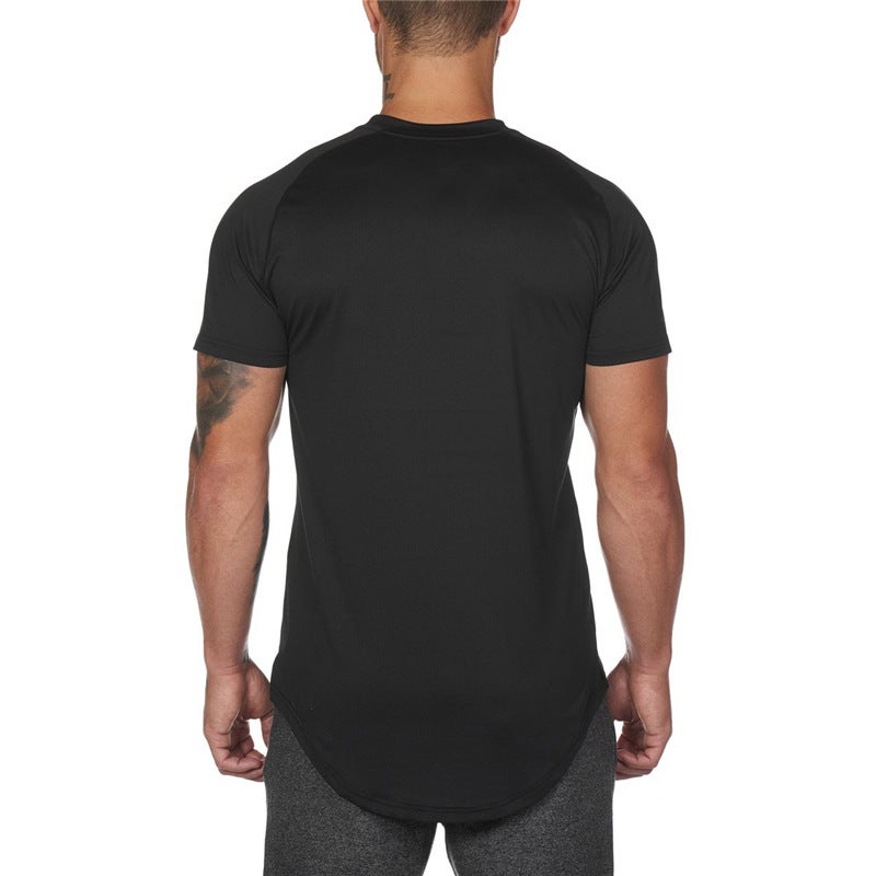 Men''s Fitness Quick-drying Short-sleeved Bodybuilding T-shirt Muscle Breathable Base Shirt Summer Running Sports Training Top - Image 4