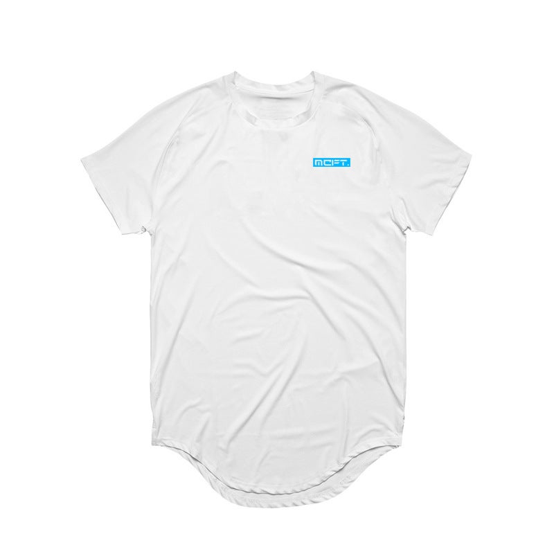 Men''s Fitness Quick-drying Short-sleeved Bodybuilding T-shirt Muscle Breathable Base Shirt Summer Running Sports Training Top - Image 1