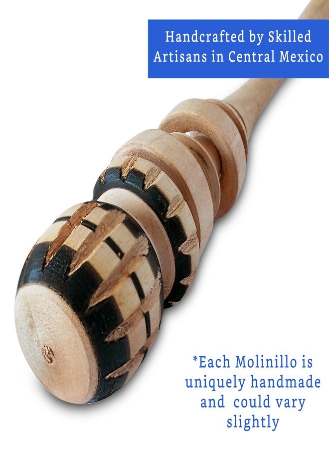 GLOBE ROCKET Authentic Artisanal Molinillo Hot Chocolate Frother (Small Cup Size) - Handmade Wooden Whisk for Mexican Hot Chocolate - Molinillo Wooden Wisk - Traditional Mexican Cookware - Image 2