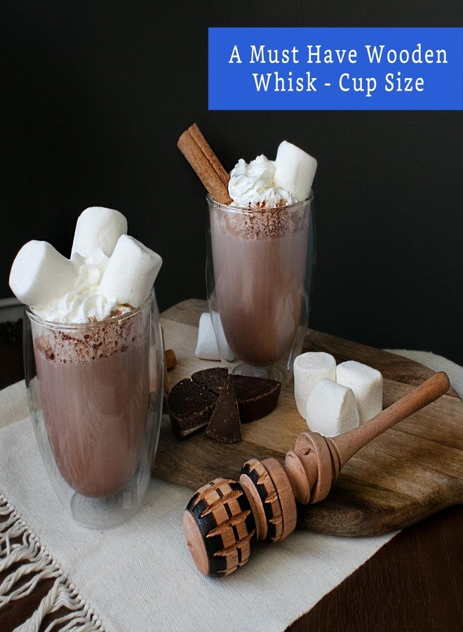 GLOBE ROCKET Authentic Artisanal Molinillo Hot Chocolate Frother (Small Cup Size) - Handmade Wooden Whisk for Mexican Hot Chocolate - Molinillo Wooden Wisk - Traditional Mexican Cookware - Image 4