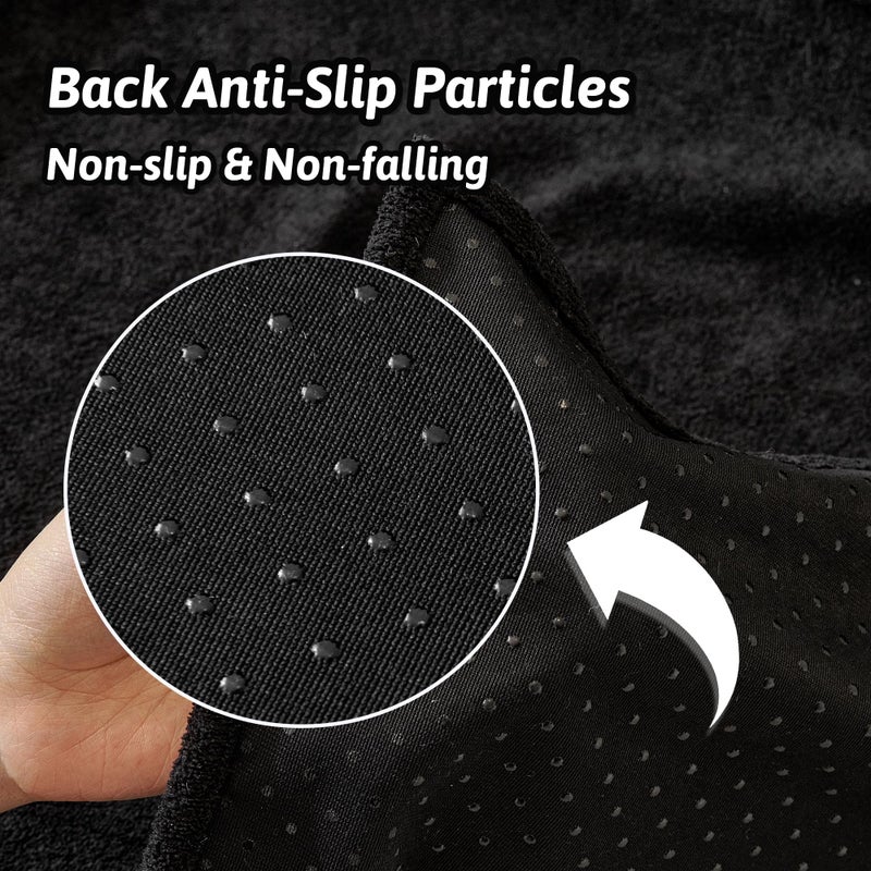 Meetsky Couch Cover Washable For 2 Cushion Sofa  Cat Scratch Proof Furniture Protector Love Seat L Shape Couch Covers Soft Sectional Sofa Cover For Dogs Pets  71"" X 118""  Black - Image 5