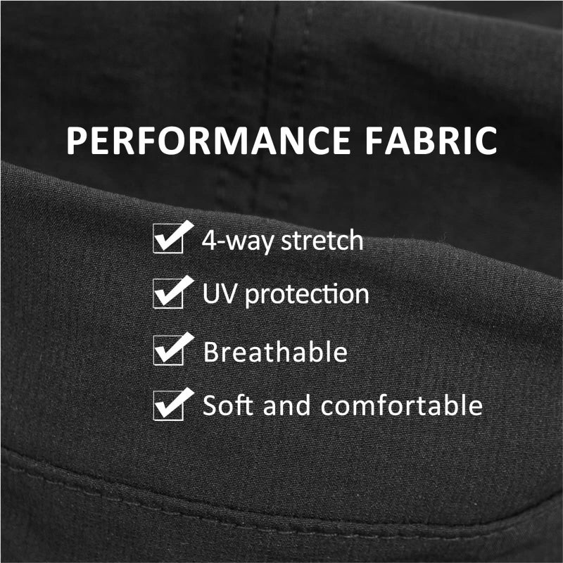 GADIEMKENSD Stretch Army Cap Sport Military Style Sun Hat for Men Women Tripper Cap Summer Cooling Travel Hiking Tactical Cadet Hat Dad Hats Breathable Flat Top Short Bill Corps Hat Black - Image 5