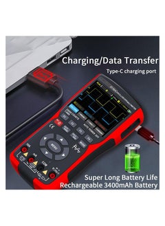 Generic 3in1 Digital Multimeter Tester, Multi Tester, Smart Measurement, Auto-Ranging Voltmeter, LCD Display, Tester with Dual-Channel Oscilloscope, Voltage, Current, Resistance, Continuity, Diode  - Image 2