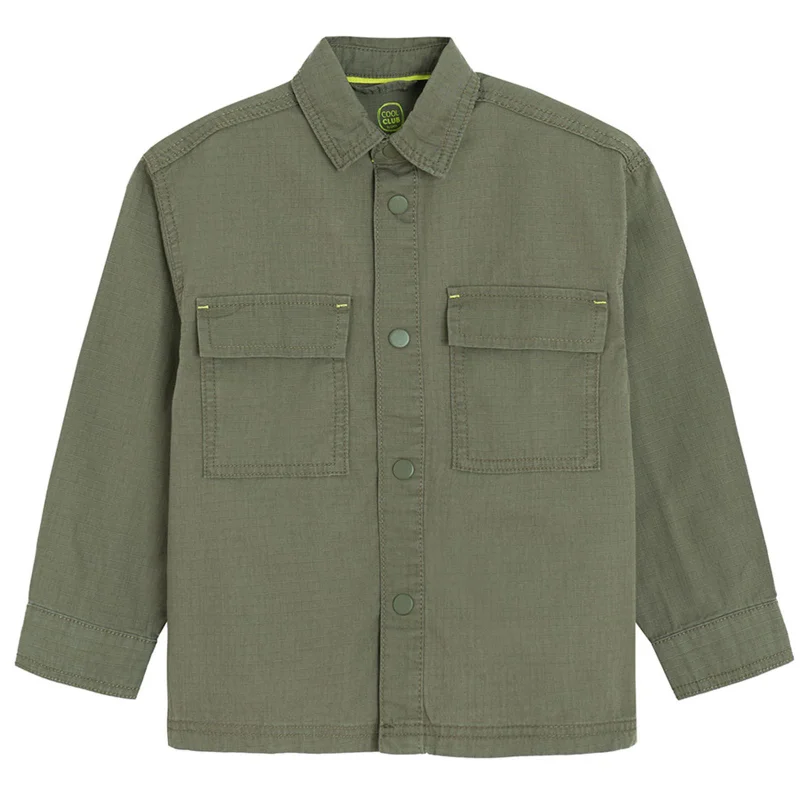 Cool Club KHAKI COTTON SHIRT L/S