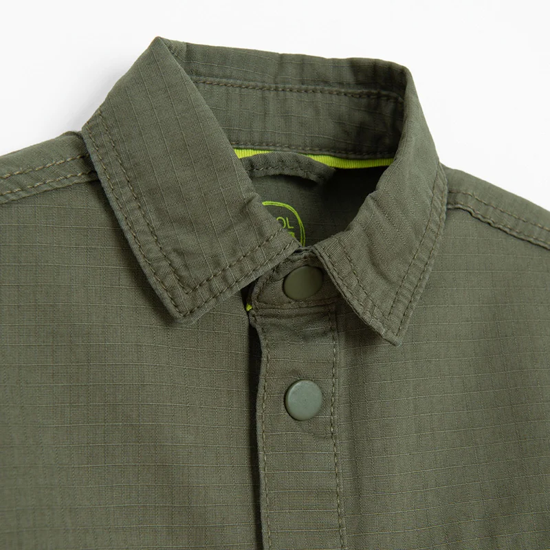 Cool Club KHAKI COTTON SHIRT L/S
