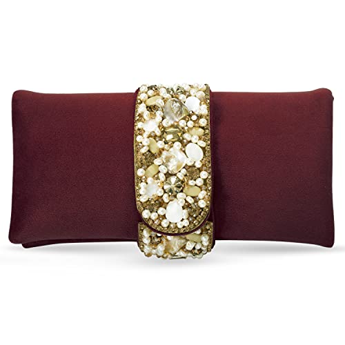 Peora Womens Retro Handbag, Maroon|Rakhi Rakshabandhan Gift for Sister Bhabhi, Gifts for Women - Image 1