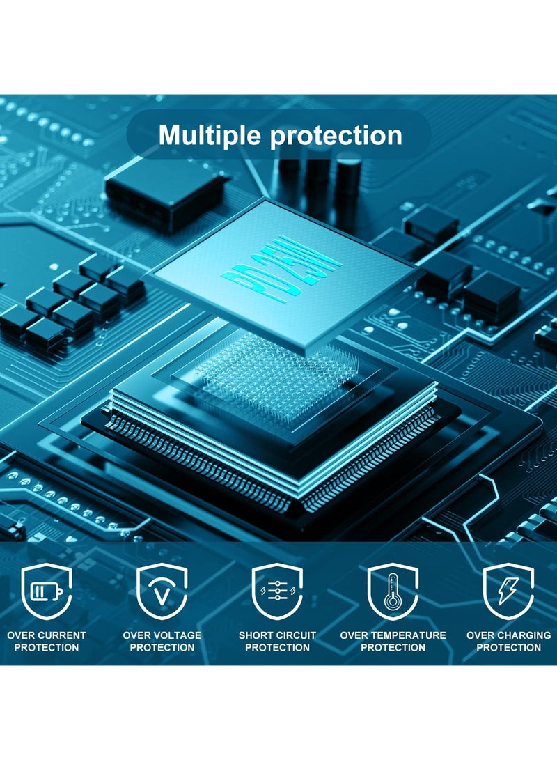 25W USB-C Super Fast Charger with 1M Type-C to Type-C Cable – Wall Plug Adapter for Samsung Galaxy S24/S23/S22/S21/S20 Ultra, A54, A53, A34, and Other USB-C Devices – Fast Charging Block - Image 5