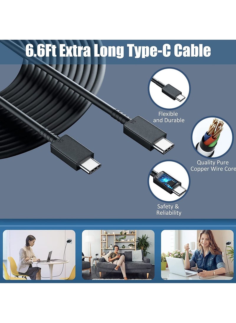 25W USB-C Super Fast Charger with 1M Type-C to Type-C Cable – Wall Plug Adapter for Samsung Galaxy S24/S23/S22/S21/S20 Ultra, A54, A53, A34, and Other USB-C Devices – Fast Charging Block - Image 3