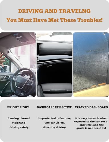 Partsable Dash Cover Mat for Jeep Grand Cherokee 2011-2019 2020 2021 Dashboard Cover Protector Interior Accessories Sunshade Anti Glare Pad Mat Carpet (NOT for Jeep Cherokee & Grand Cherokee L) - Image 3