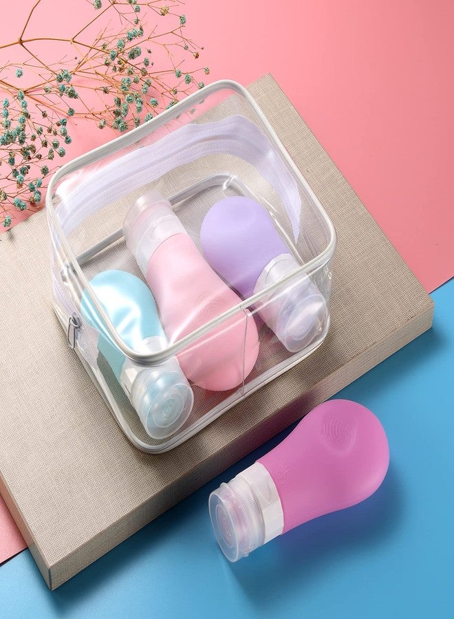 Gemice 16 Pack Travel Bottles Set for Toiletries, TSA Approved Travel Size Containers Leak Proof Silicone Squeezable Travel Accessories 2oz 3oz for Shampoo Conditioner Lotion Body Wash - Image 5